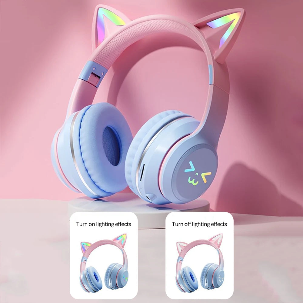 Unicorn Wireless Bluetooth Headphone - With Gradient RGB Glow