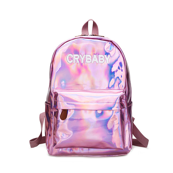 Crybaby store holographic backpack